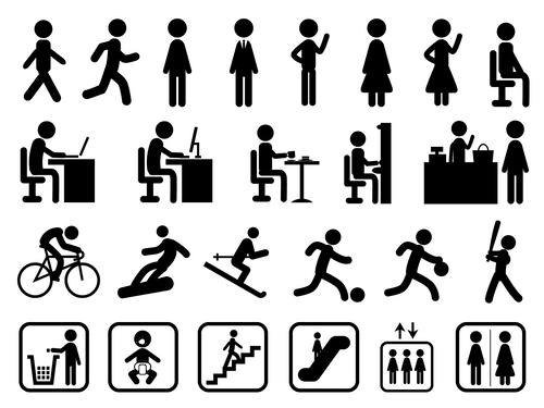 明視性と可読性についての説明（ピクトグラムの起源）